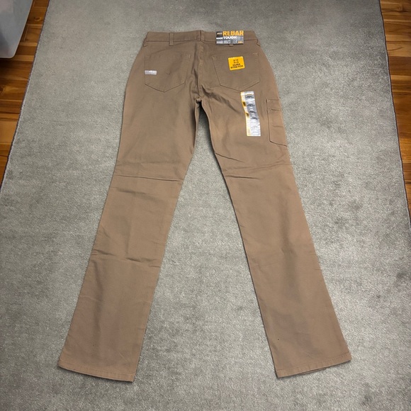 Ariat Rebar Perfect Rise Straight Pants Field Khaki Work Outdoor NEW - Picture 4 of 12